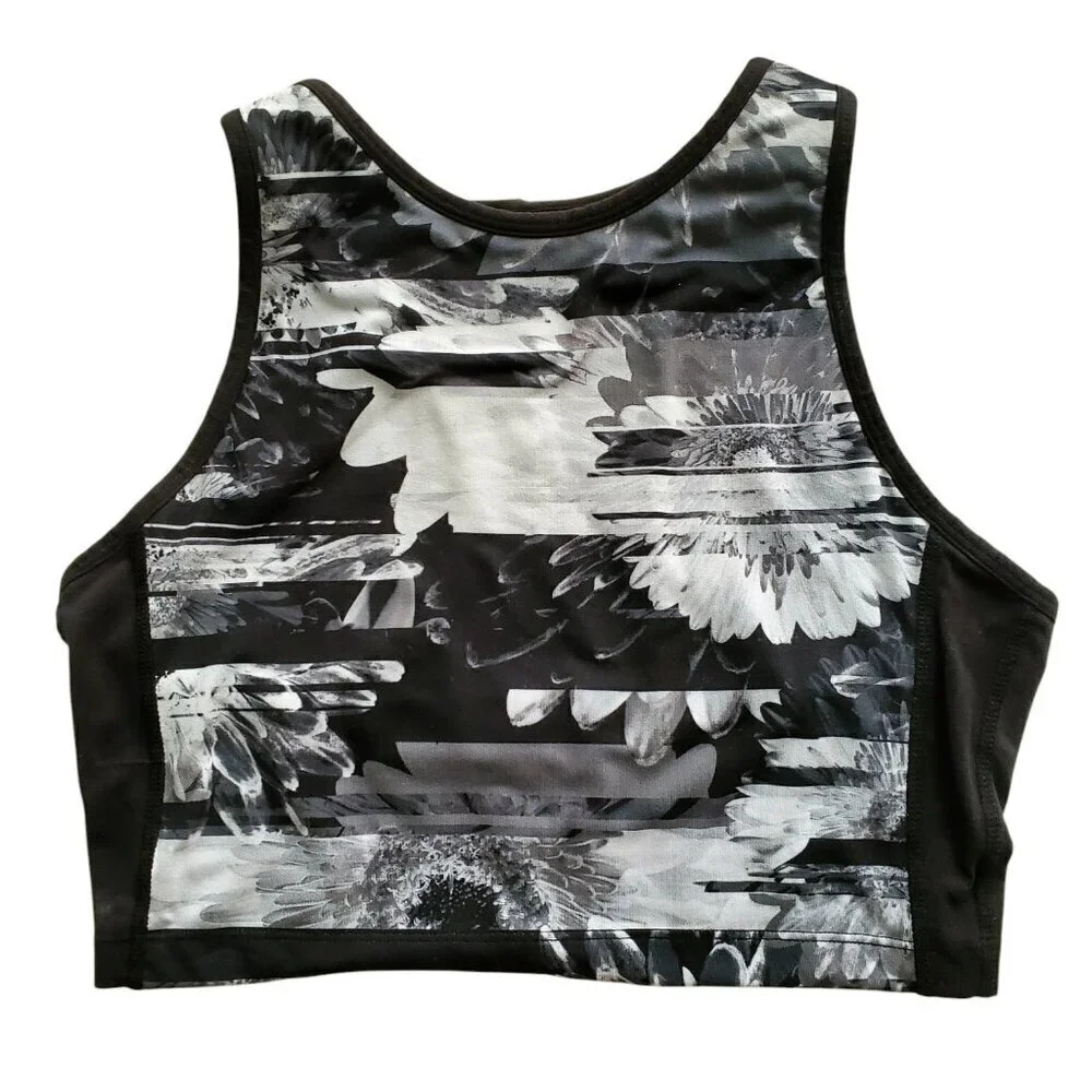 Betsey Johnson Performance Sports Bra Yoga Workout Racerback Top Size S - Picture 3 of 13